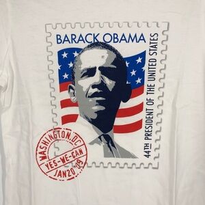 Barack Obama 44th president Yes We Can t shirt S